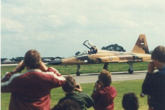 F5e taxiing in after a very polished display. It would be nice to see the team again in the UK